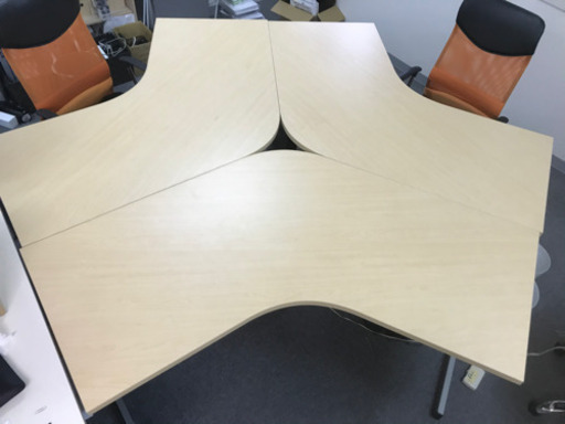 お値段交渉OK! デスク　ブーメランデスク　新事務所にいかがですか？