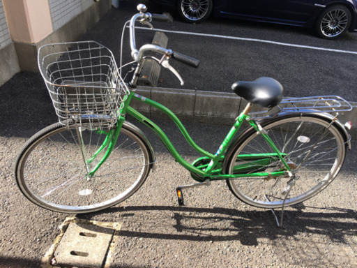 27インチ自転車　グリーン