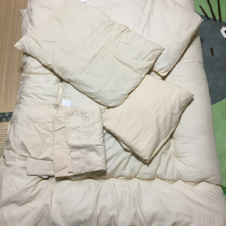 〔お取引中〕敷布団  × 枕2人分 ×敷布団カバー・枕カバー 一式
