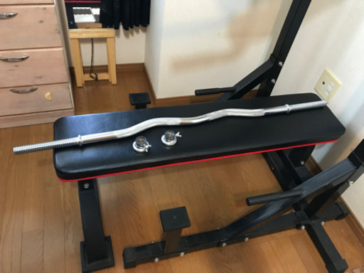 チンニングスタンド　ダンベル　ベンチ台　Wバーセット