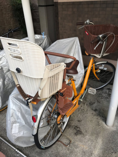 チャイルドシートつき 自転車 nourish