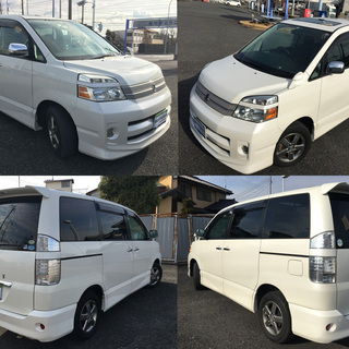 トヨタ ヴォクシー2.0 Z 4WD　HDDナビ フルセグTV ETC 両側 スライドドア （パール）の画像