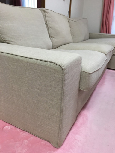 IKEA KIVIKシーヴィク 3人掛けソファ ヒッラレドベージュ