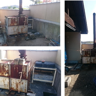（無料）炉・窯・燃焼炉　製作費80万円を0円で。燃料タンクと古いバーナー付き　引き取りに来ていただける方の画像