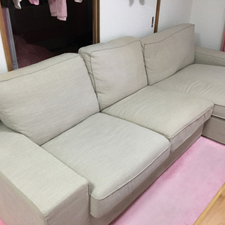 IKEA KIVIKシーヴィク 3人掛けソファ ヒッラレドベージュ