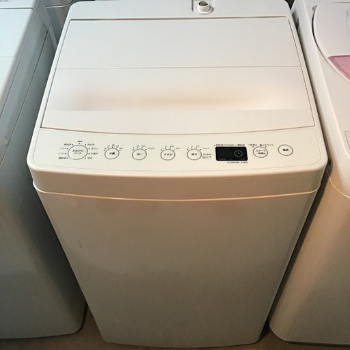 【送料無料・設置無料サービス有り】洗濯機 2019年製 TAG label AT-WM45B  中古