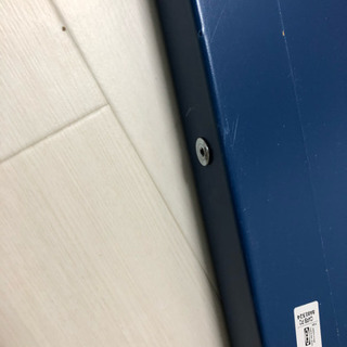 子供 ベッド 身長式 IKEA ブースンゲ ホワイトとブルーの画像