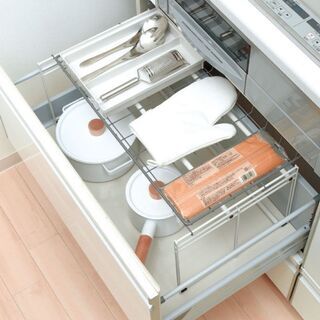 未使用品　 収納ラック　 システムキッチン引き出し用　トトノの画像