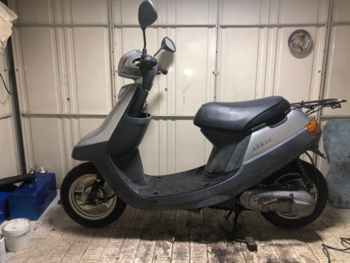 お買い上げいただきました。ありがとうございます！かわいいアプリオ、規制前、基本整備済み、前後タイヤ新品、通勤通学原付スクーター