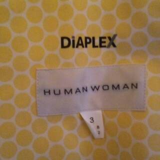 HUMAN WOMAN ヒューマンウーマン ディアプレックス コート サイズL　DiAPLEX　トレンチコート　レインコートの画像