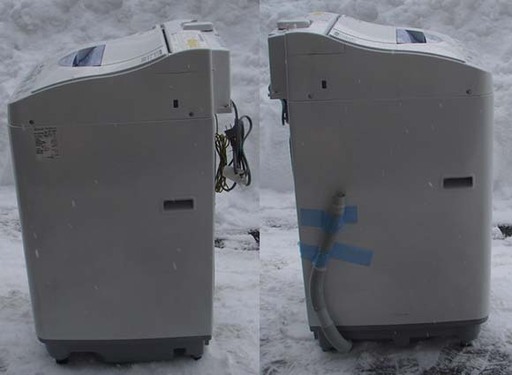 カード決済対応！20N0039 C 札幌発 引取歓迎 SHARP/シャープ ES-TG55L 電気洗濯乾燥機 5.5kg 2013年製 全自動洗濯機 中古