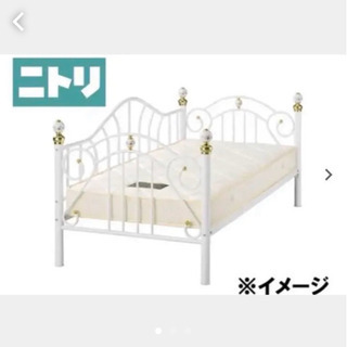 ニトリシングルベット　パイプ　姫系　ジュリア