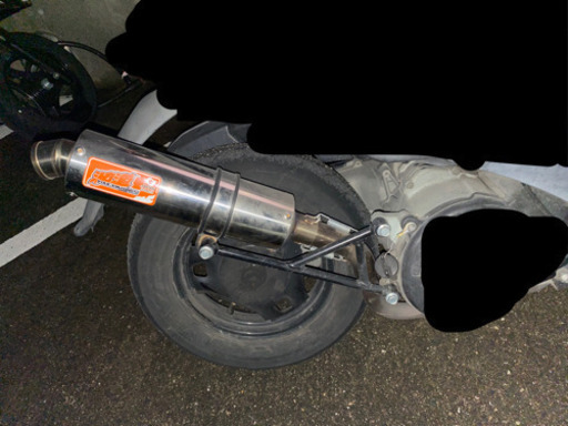 アドレスv125 油漢マフラー