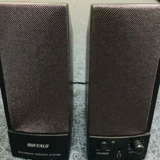 【ありがとうございました】BUFFALO ステレオミニプラグスピーカーの画像