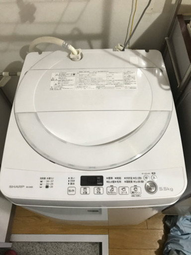 洗濯機 シャープ 2016年製 動作確認済 ＋ 洗濯機ラック セット ラック 新生活