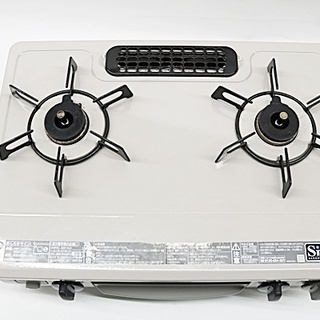 引取限定　リンナイ　ガステーブル　都市ガス用　2016年製　 左強火力タイプ　幅560×奥行444×高さ180mm　ガスコンロの画像