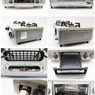 引取限定　リンナイ　ガステーブル　都市ガス用　2016年製　 左強火力タイプ　幅560×奥行444×高さ180mm　ガスコンロの画像