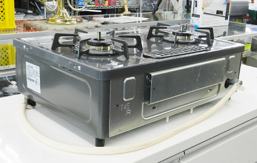 都市ガス ガステーブル 2015年製 幅56cm リンナイ ガスコンロ 右強火 Rinnai RT33NJH ☆ PayPay(ペイペ