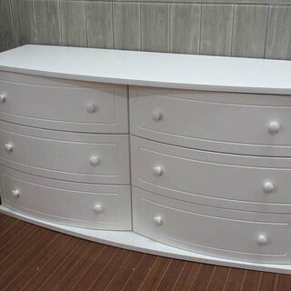 ss0827 木製 チェスト 3段 洋風 ホワイト 引き出し6杯 収納チェスト 白