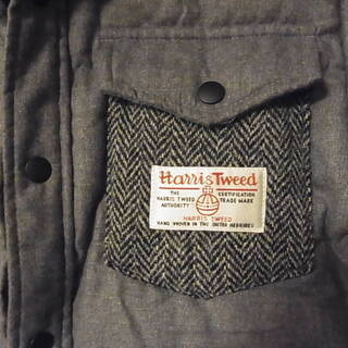 （取引中）シャツジャケット ダウンシャツ　ハリスツィード Mの画像