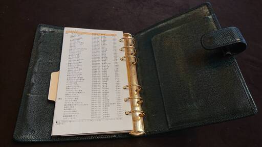 ★値下／再出品★ルイヴィトン■システム手帳カバー【中古】LOUIS VUITTON　アジェンダMM　タイガ　レザー（カラー：エピセア）