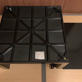 【引取限定】【値下げ】ローテーブル、こたつ、こたつ掛布団(75×75cm天板) の画像