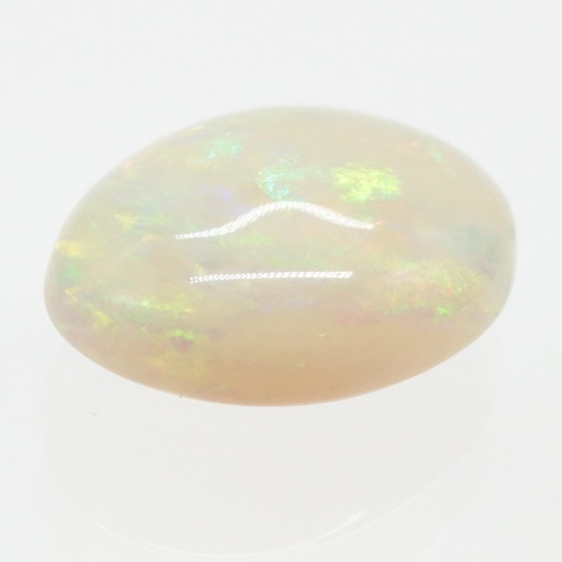 宝石ソーティング付き 天然 ホワイトオパール 3.182ct ルース 裸石 ルースケース付き GGTL【HR-9】