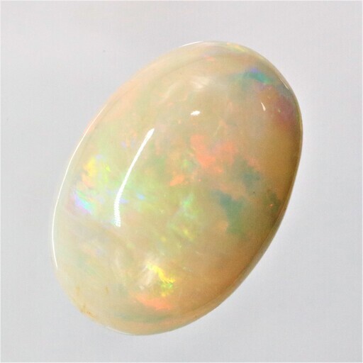 宝石ソーティング付き 天然 ホワイトオパール 7.775ct ルース 裸石 ルースケース付き GGTL【HR-10】