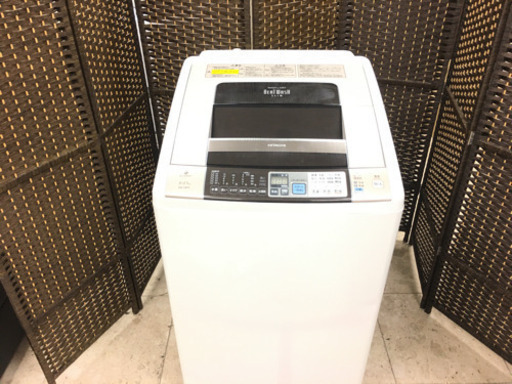 洗濯機　HITACHI 白　多少の使用感あり