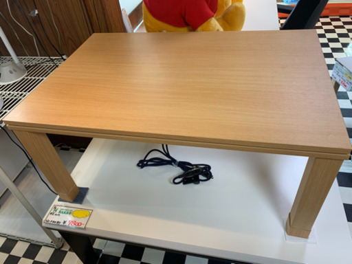 【リサイクルショップ八光　田上店　配達・設置OK】ナチュラル木目　リビングこたつ　FJ-R90611