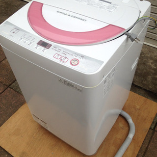 SHARP 全自動電気洗濯機 2016年製 6kg ES-GE6...