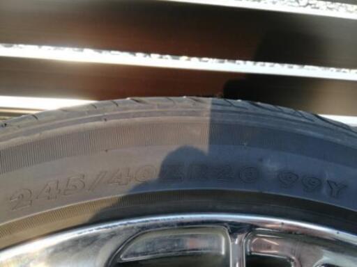 【売約済】245/40R20 社外アルミタイヤ付き ヴェルファイア他