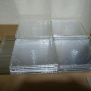 中古 CD DVD BD クリアケース 1cm 透明112枚 ス...