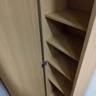 扉つきシェルフ(鏡付き)の画像