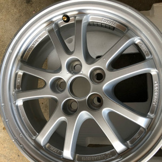 プリウス純正15インチホイール ナット付き 50系プリウス後期純正ホイールセットナット付き