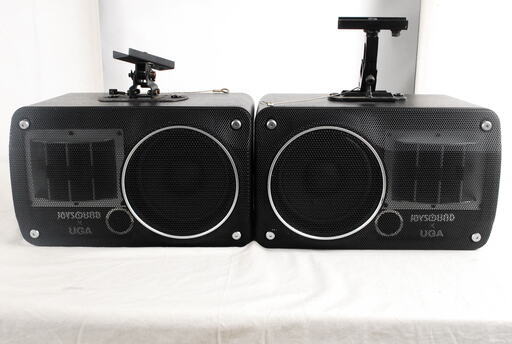 2046 JOYSOUND×UGA 天井取付 カラオケ スピーカー CS-02 ペア 200W 取付金具付　エビス