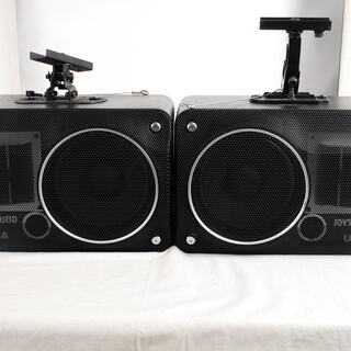 2046 JOYSOUND×UGA 天井取付 カラオケ スピーカー CS-02 ペア 200W 取付金具付　エビス エクシング JOYSOUND×UGA カラオケスピーカー CS-02（2個1組）【新品