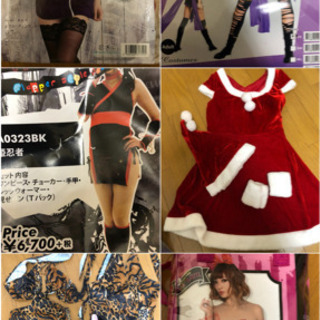 コスプレ衣装、レディース服、カバンなど30点以上の画像