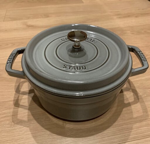 ストウブ　２２ｃｍ　ココットラウンド　グレー