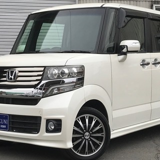ホンダ Ｎ　ＢＯＸ Ｇ　ターボパッケージ パール　人気の軽！！ミツクニ自社ローンで♪の画像