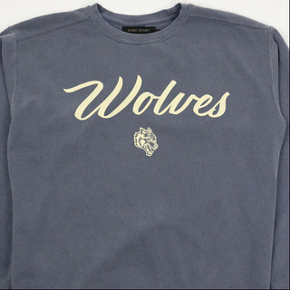 DARC SPORT WOLVES CURSIVE PIGMENT CREWNE