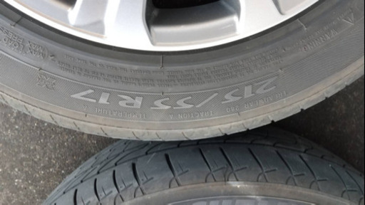 クラウン210系純正ホイール付きタイヤ 215/55/17インチ　今週末まで