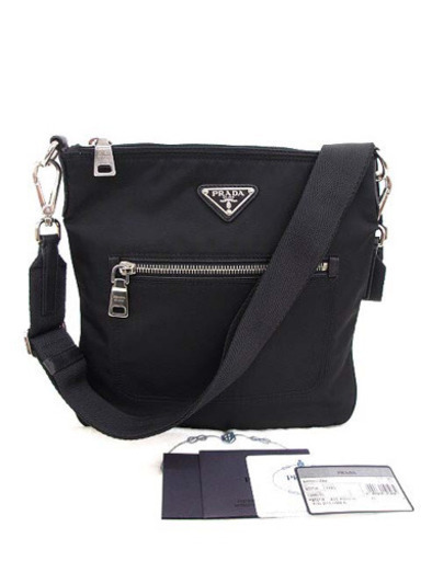 美品 PRADA プラダ BT0716 テスートナイロン ショルダーバッグ