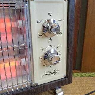 24日までなら、500円引きます。レトロ風ヒーター　かなり美品の人気商品　まだまだ寒いのでいかがですか？の画像