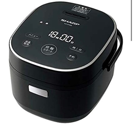 SHARP 3合炊き炊飯器　ブラック