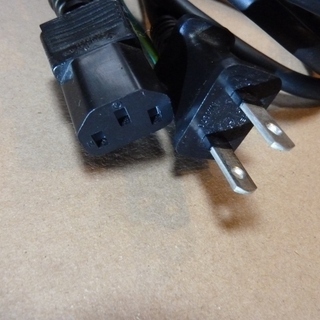 アース付き電源ケーブル　2.5 ｍ　黒　■未使用■の画像