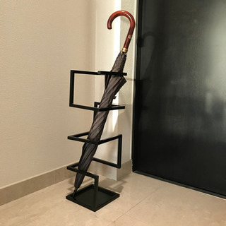 シンプル傘立て(ブラック)