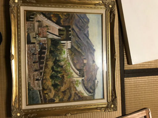 油絵　万里の長城　Ｆ10
