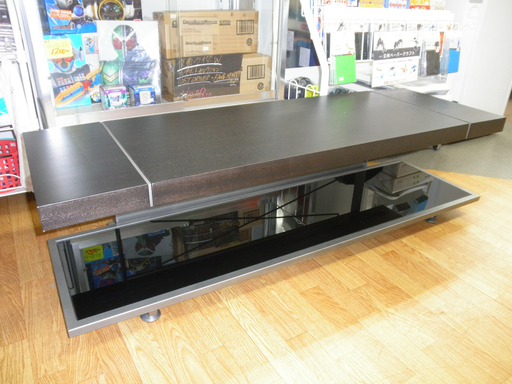 幅140㎝ テレビ台 木製天板 札幌  西岡