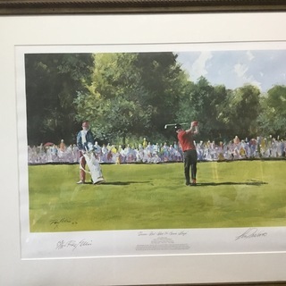1968年、全米オープン優勝❗️　リートレビノ❗️　直筆サイン‼️　絵画　リトグラフィー